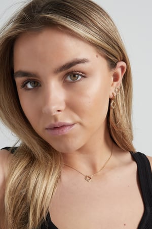 collana con trifoglio di diamanti h5 Immagine4